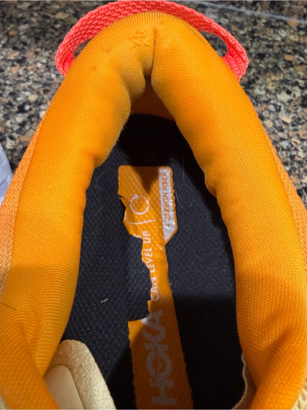 Hoka Bondi Lightweight Running Shoes - Yellow & Orange Mens 13 - Picture 3 of 11